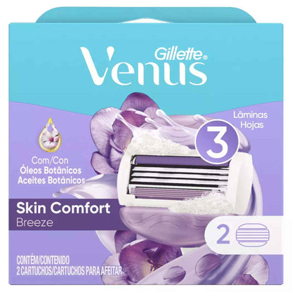 Repuestos de Afeitar Gillette Venus Breeze con Aceites Botánicos – Pack 2 Unidades GILETTE- Dermocosmetica_belleza_online