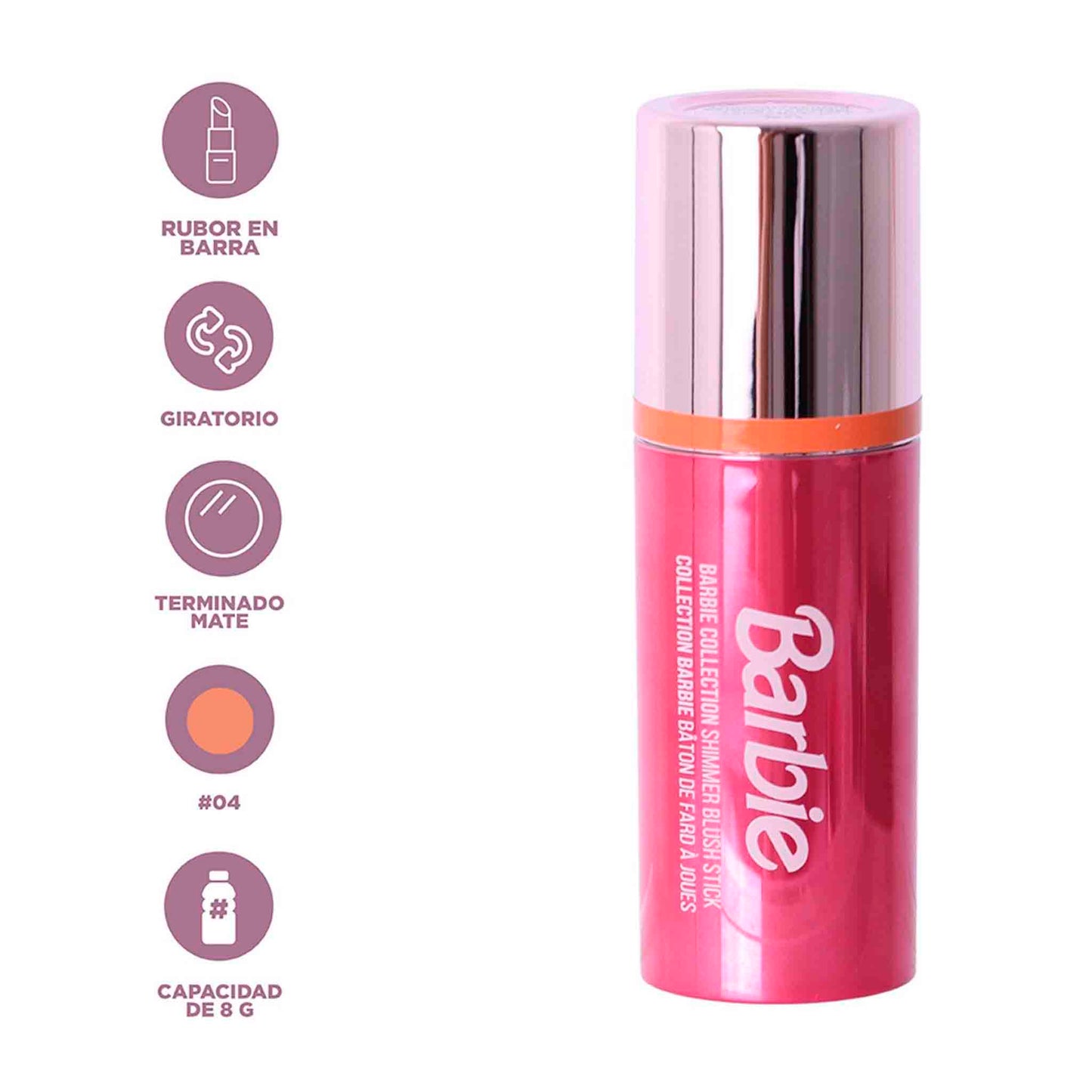 Rubor en Barra Miniso x Barbie Tono 04 MINISO- Dermocosmetica_belleza_online