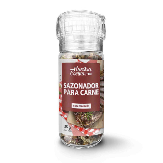 Sazonador para Carne Nuestra Cocina 35 g con Molinillo