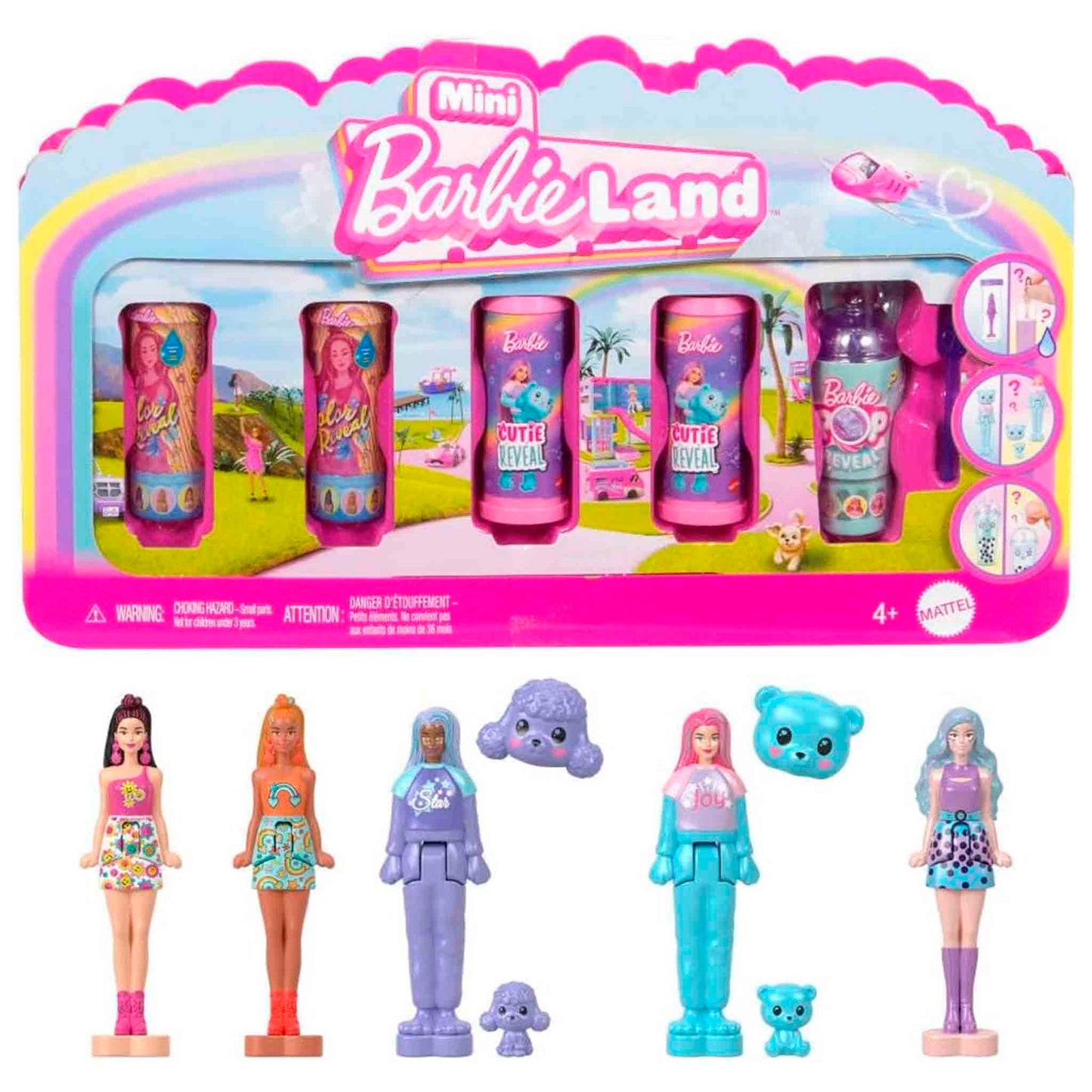 Set Barbie Mini Barbieland Muñecas Mini Reveal x5 – Minimuñecas Sorpresa