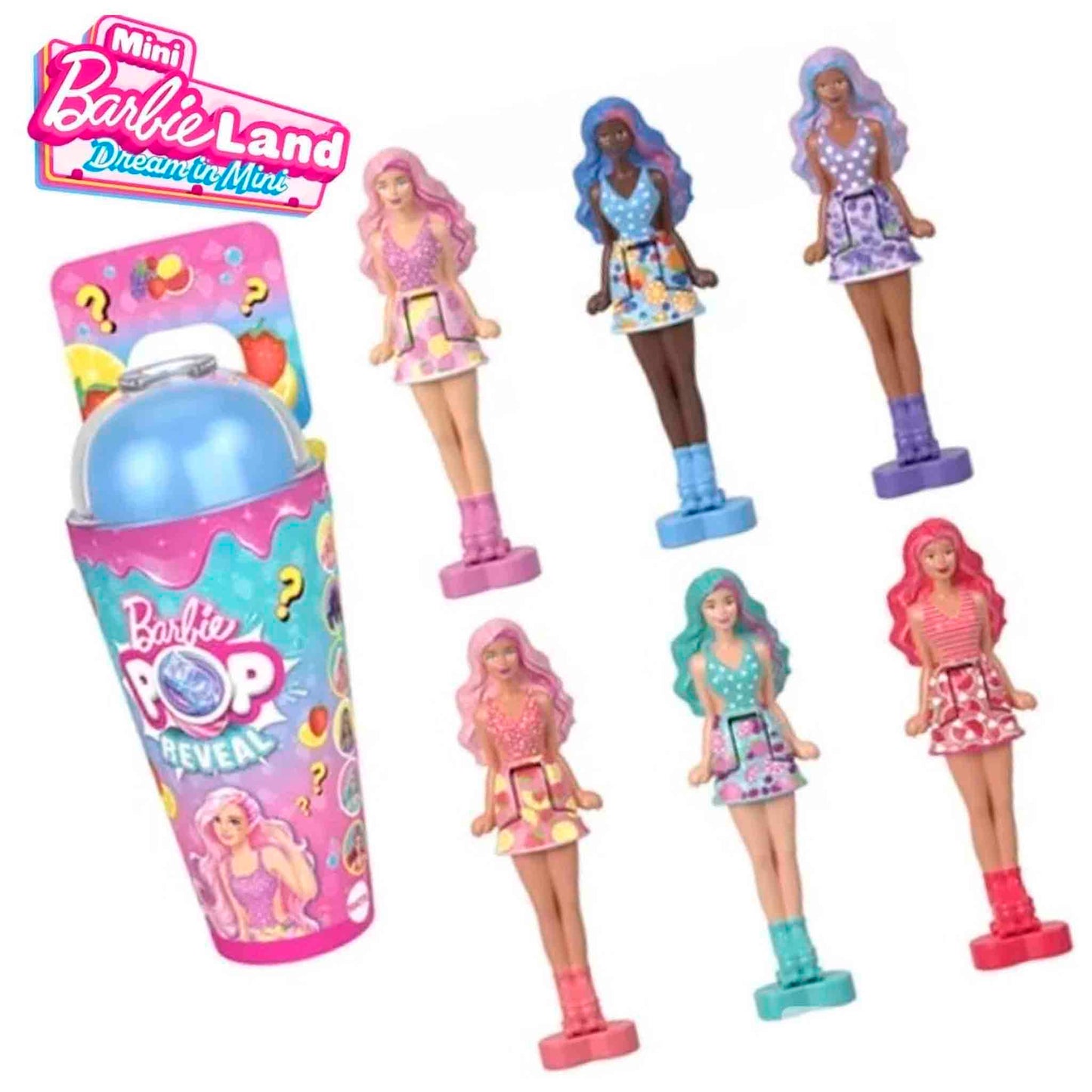 Set Barbie Mini Barbieland Muñecas Mini Reveal x5 – Minimuñecas Sorpresa