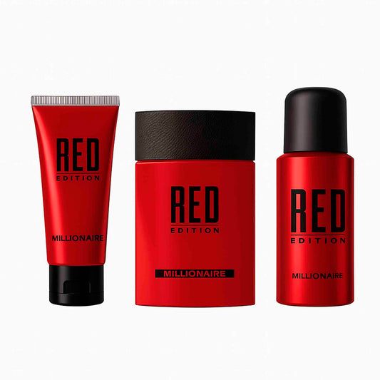 Set Millionaire Red 95 ml + Deo 150 ml + After Shave 100 ml