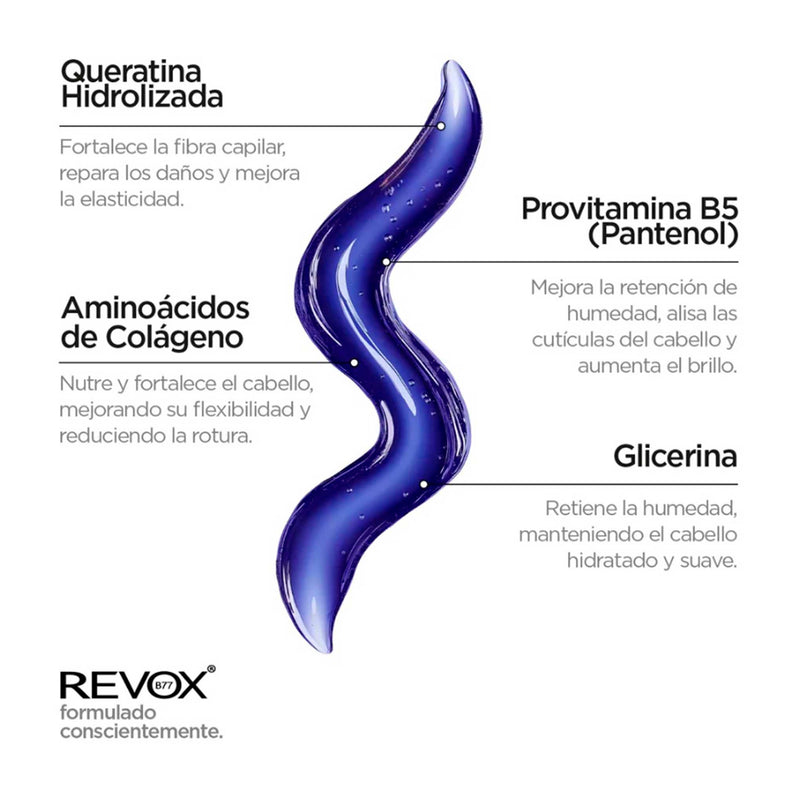 Shampoo Neutralizador Revox B77 Plex Paso 4B – Cabello Rubio 260 ml REVOX- Dermocosmetica_belleza_online