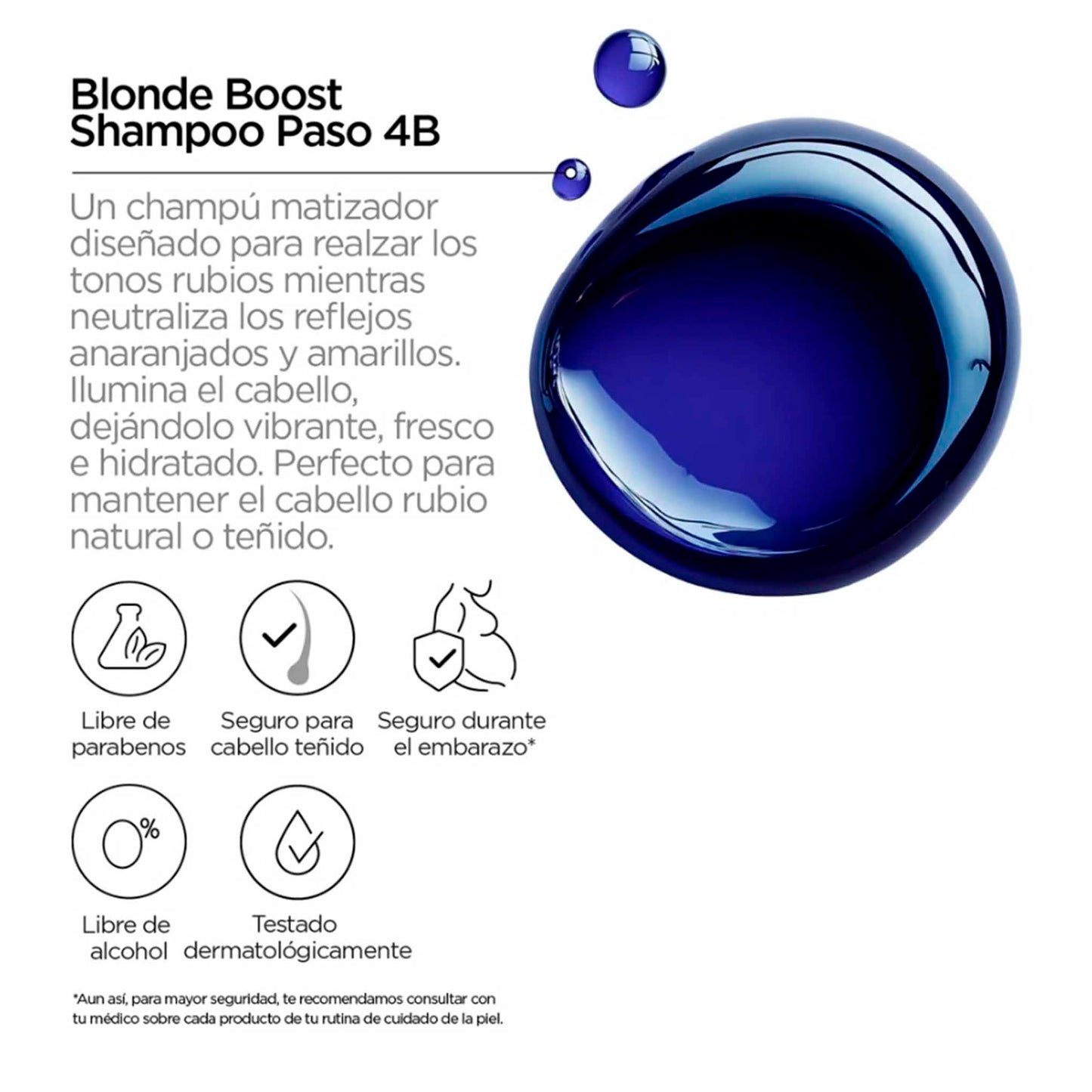 Shampoo Neutralizador Revox B77 Plex Paso 4B – Cabello Rubio 260 ml REVOX- Dermocosmetica_belleza_online