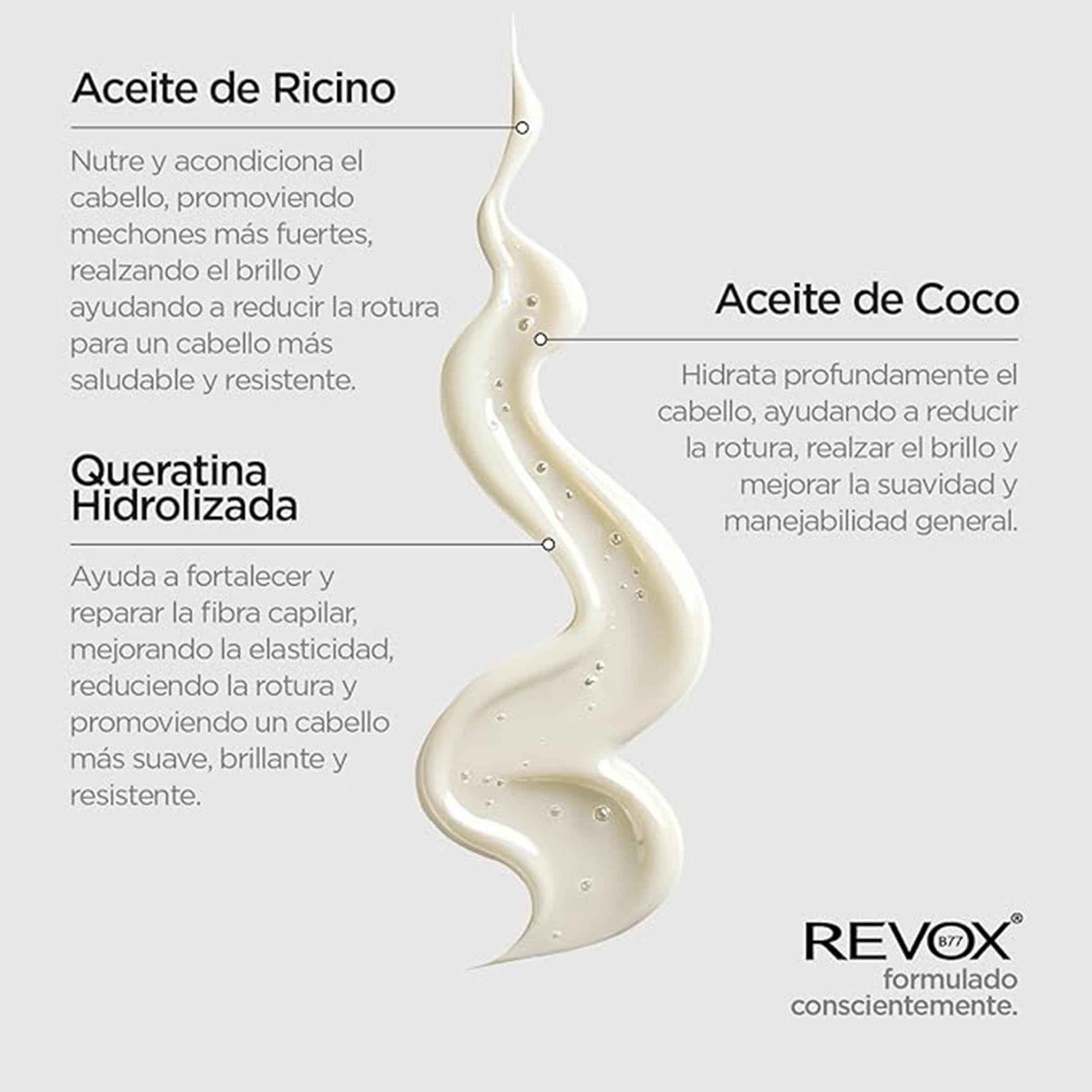 Shampoo Reparador REVOX B77 Plex Paso 4 – 260 ml REVOX- Dermocosmetica_belleza_online