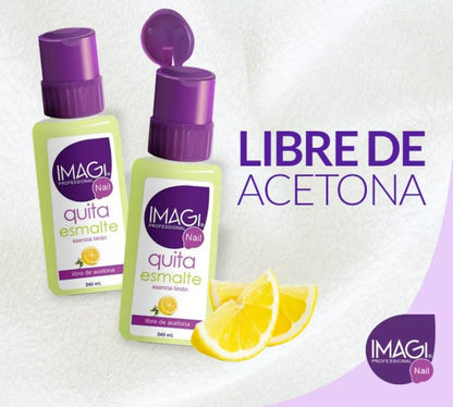 Quitaesmalte Profesional Imagi 110 ml – Libre de Acetona y Suave con tus Uñas IMAGI- Dermocosmetica_belleza_online