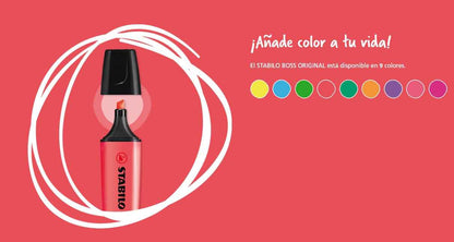 Destacador Stabilo Boss Pastel – Punta Cincel 2-5 mm | Colores Suaves y Modernos Stabilo- Dermocosmetica_belleza_online