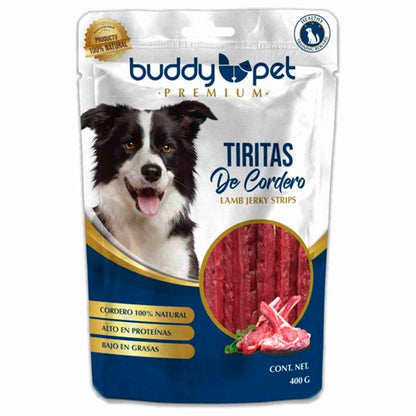Buddy Pet tiritas de cordero 400 g snack para perros