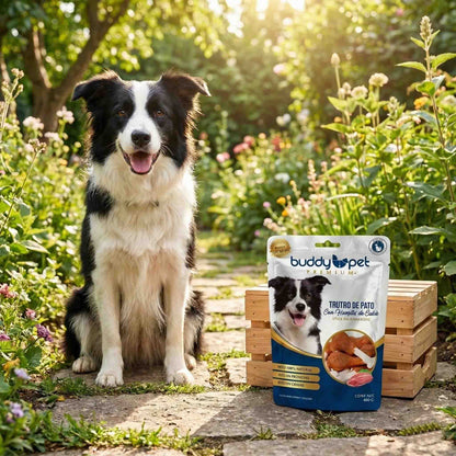 Snack Perro Truto De Pato Con Huesito Buddy Pet 400Gr.
