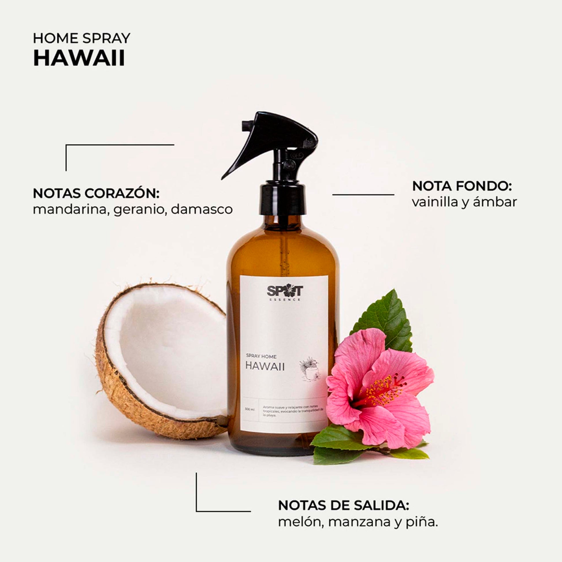 Aromatizador de Ambientes Spot Essence Hawaii LH 500 ml – Fragancia Tropical y Refrescante SPOT ESSENCE- Dermocosmetica_belleza_online