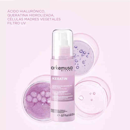 Spray Desenredante Arkemusa Keratin 100 ml | Restaurador Capilar