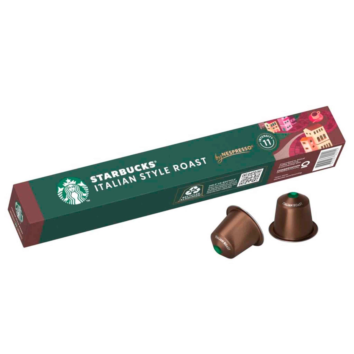 Starbucks Nespresso Cápsulas Italian Style Roast 10 Unidades