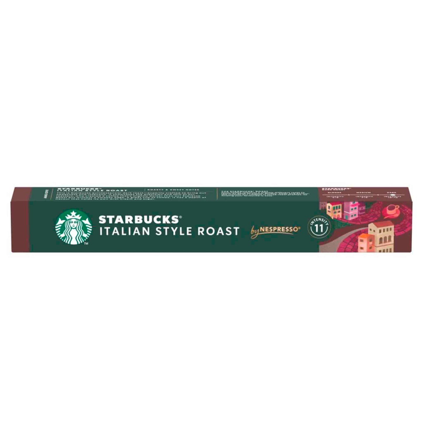 Starbucks Nespresso Cápsulas Italian Style Roast 10 Unidades