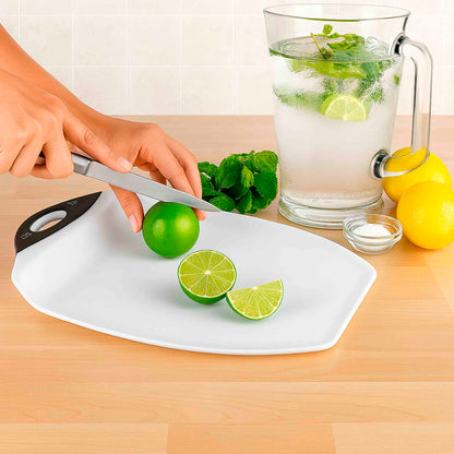 Tabla para Picar Dexas Chop & Scoop White – Corte Fácil y Limpio