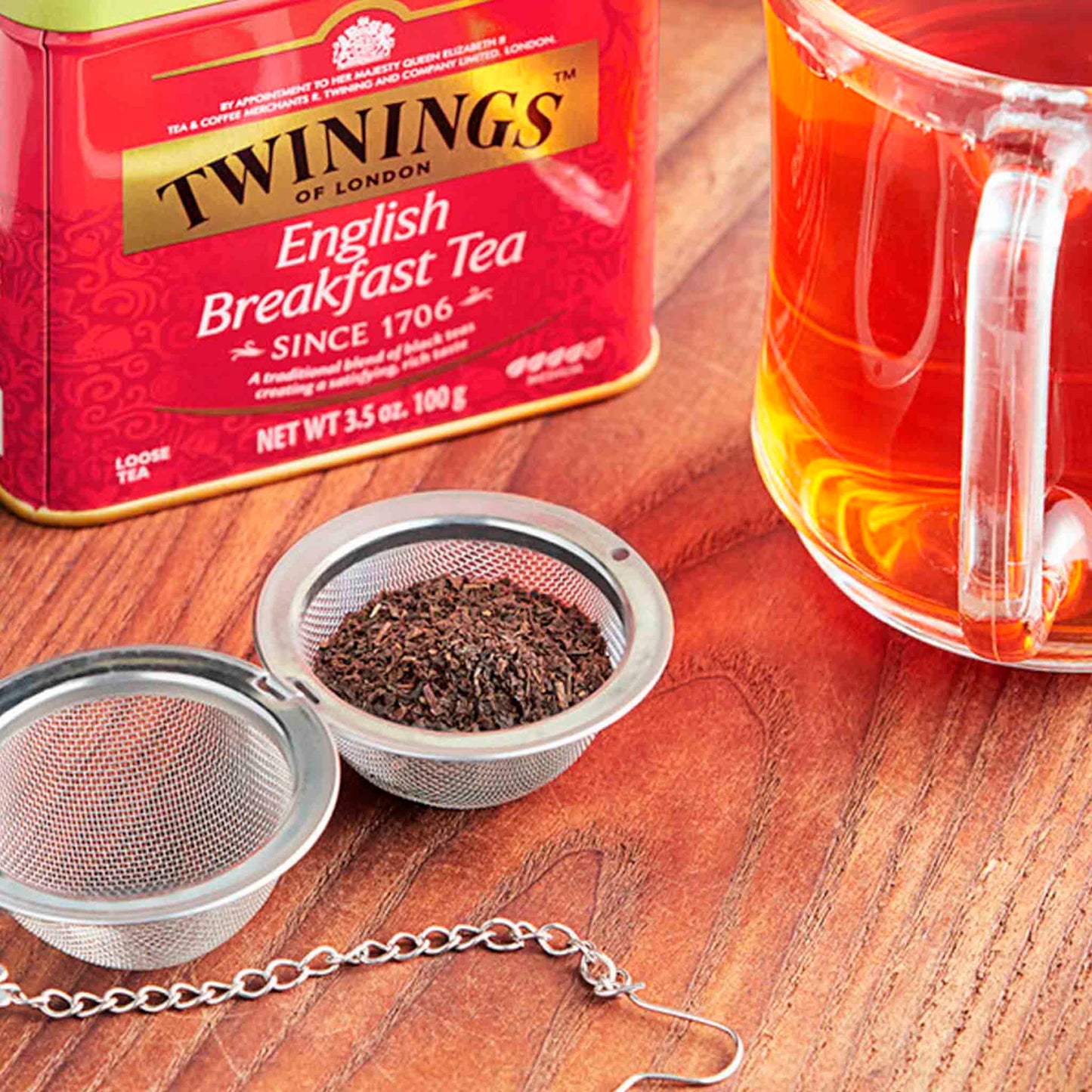Twinings English Breakfast en Hebras – Lata 100 g