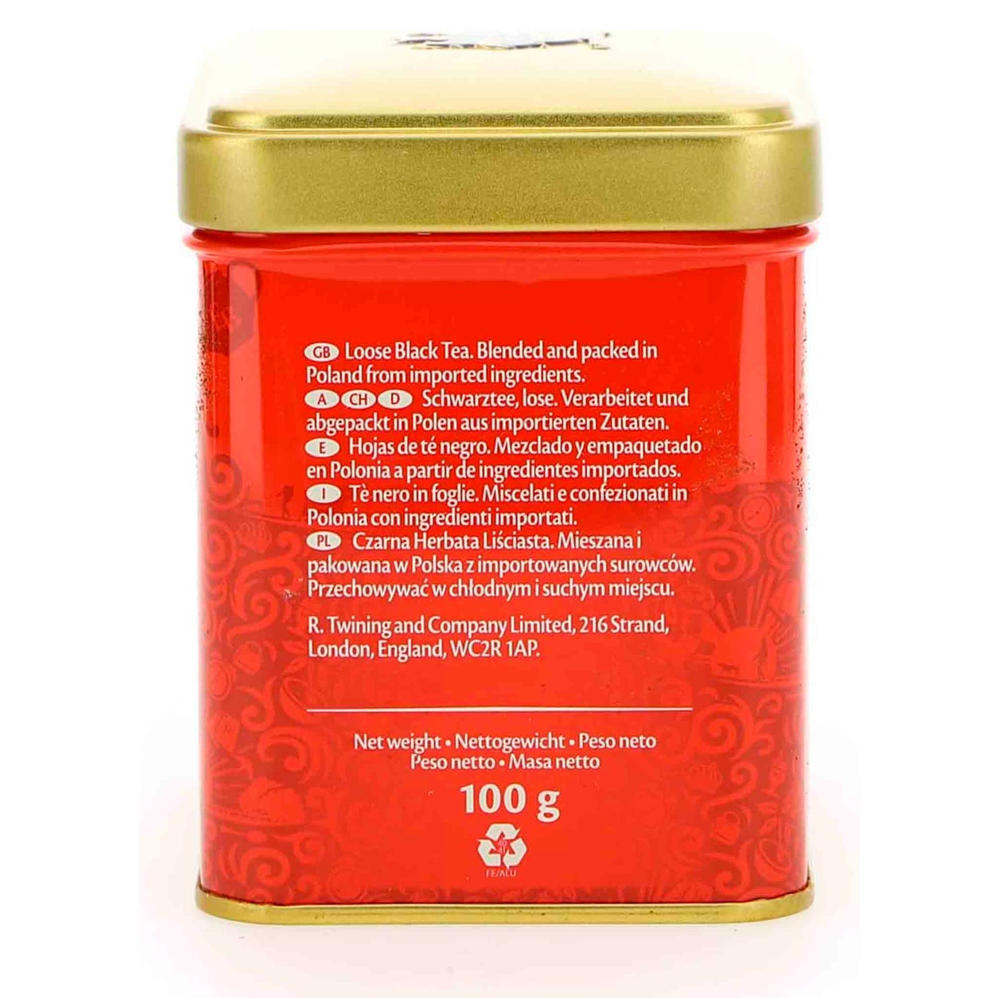 Twinings English Breakfast en Hebras – Lata 100 g