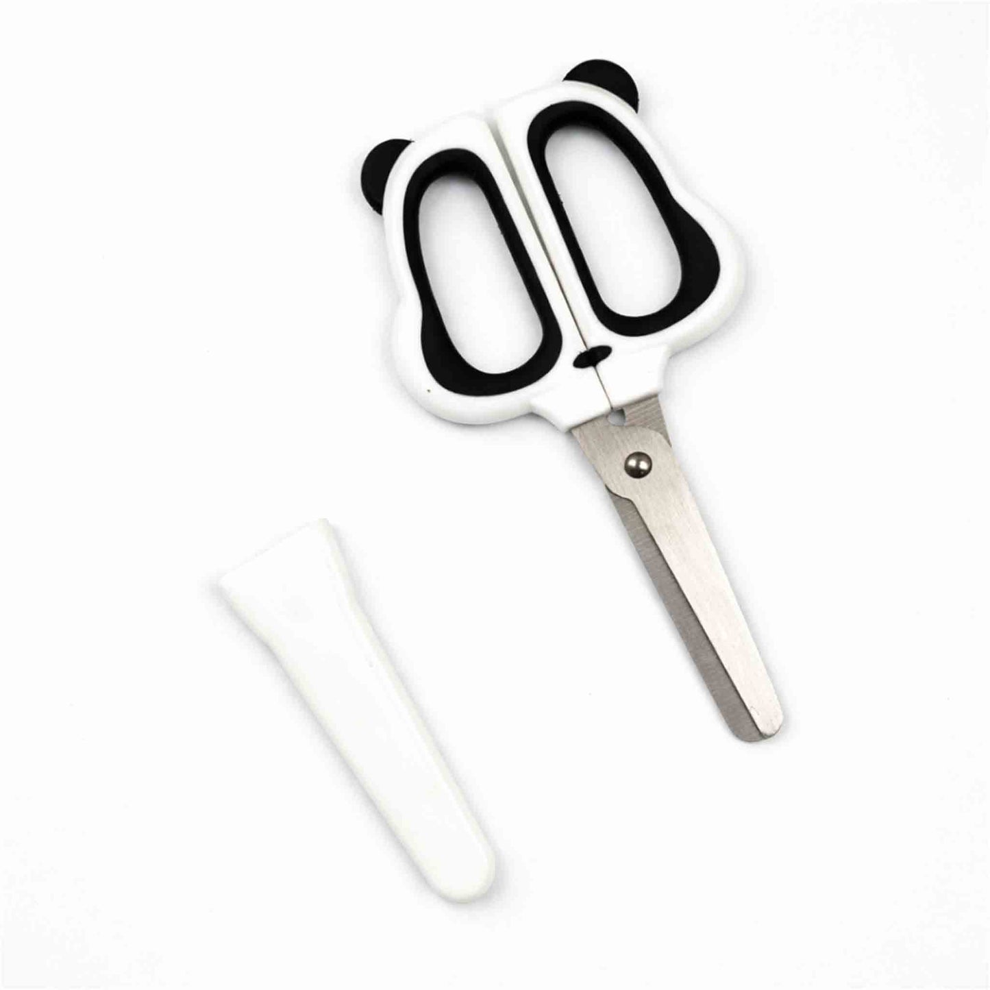 Tijeras Infantiles Panda MINISO 13cm Corte Preciso Punta Redonda