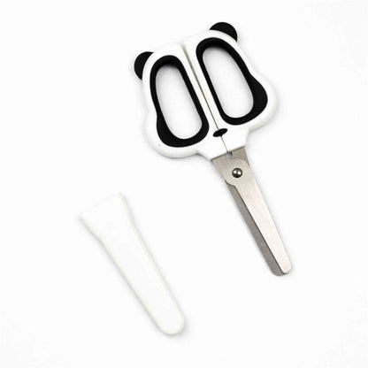 Tijeras Infantiles Panda MINISO 13cm Corte Preciso Punta Redonda