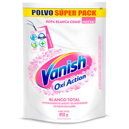 Quitamanchas Vanish Polvo Blanco Oxi Action Recarga 850 g