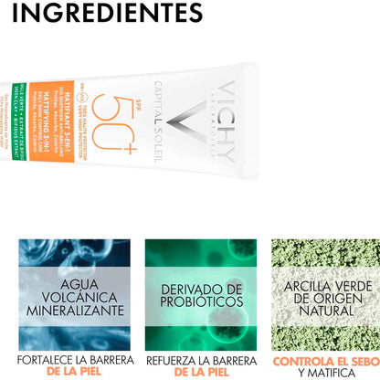 Vichy Capital Soleil 3en1 Matificante FPS50 50 ml