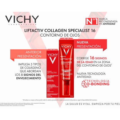 Vichy Liftactiv Collagen Specialist Ojos 15 ml | Rejuvenece y reafirma la mirada
