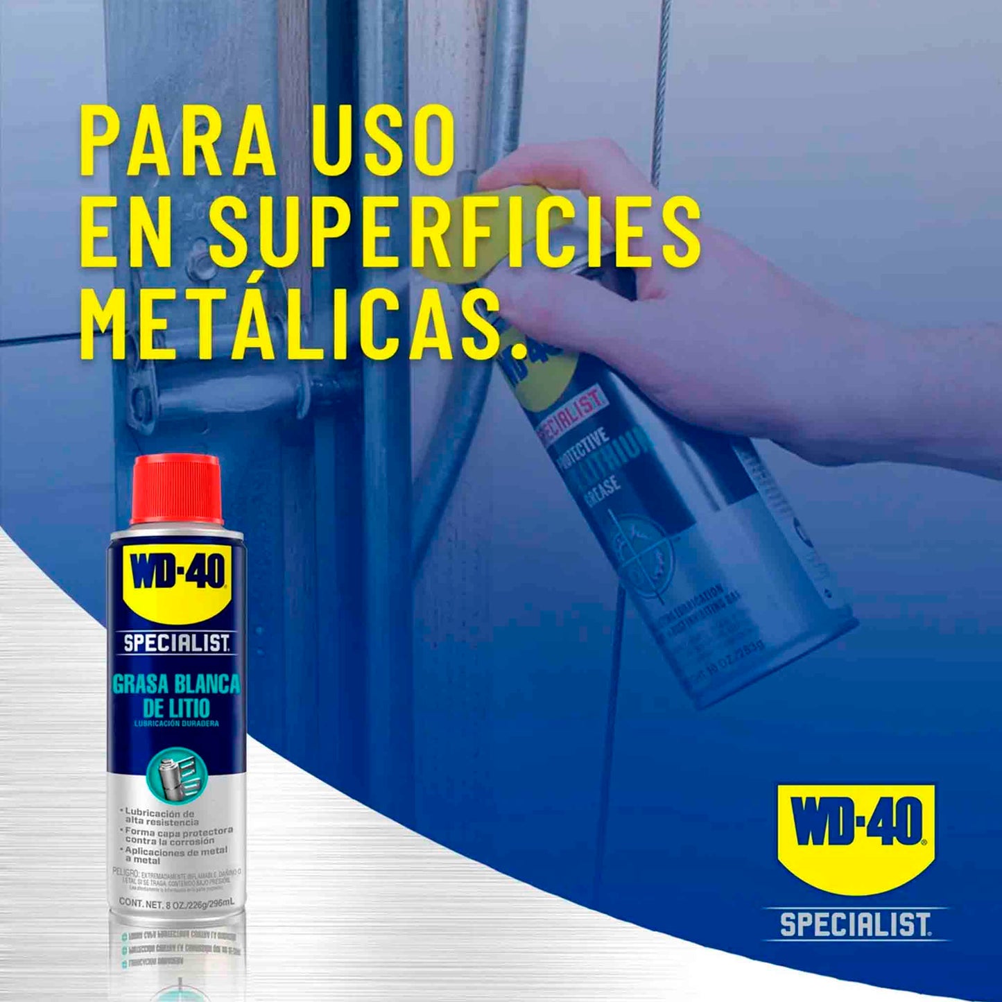 WD-40 Specialist Grasa Blanca de Litio 296 ml – Lubricación Resistente y Duradera WD-40- Dermocosmetica_belleza_online