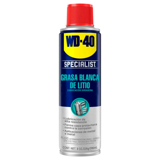 WD-40 Specialist Grasa Blanca de Litio 296 ml – Lubricación Resistente y Duradera WD-40- Dermocosmetica_belleza_online
