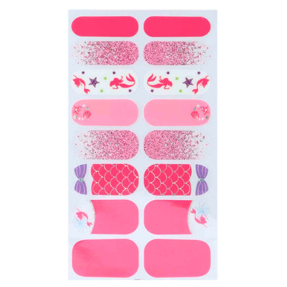 Stickers de Uñas Disney Ariel 16 Piezas Full Wrap