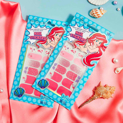 Stickers de Uñas Disney Ariel 16 Piezas Full Wrap
