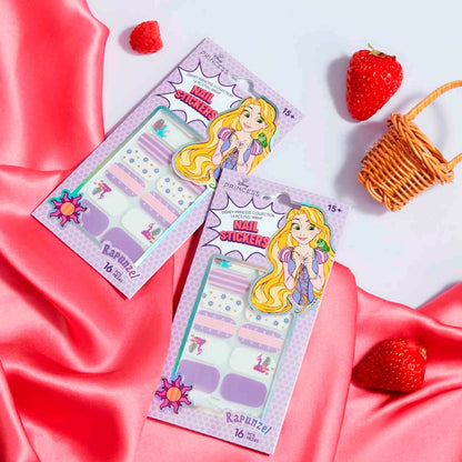 Stickers de Uñas Disney Rapunzel 16 Piezas