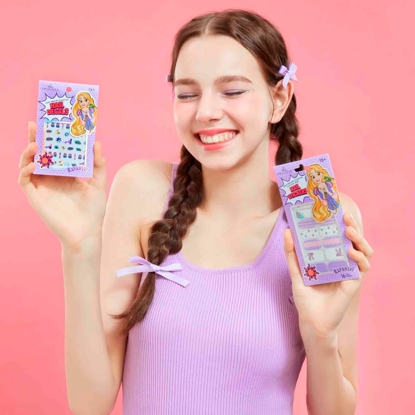 Stickers de Uñas Disney Rapunzel 16 Piezas