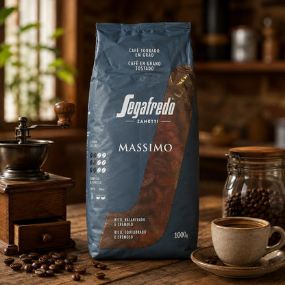 Café Segafredo Massimo en grano rico y cremoso