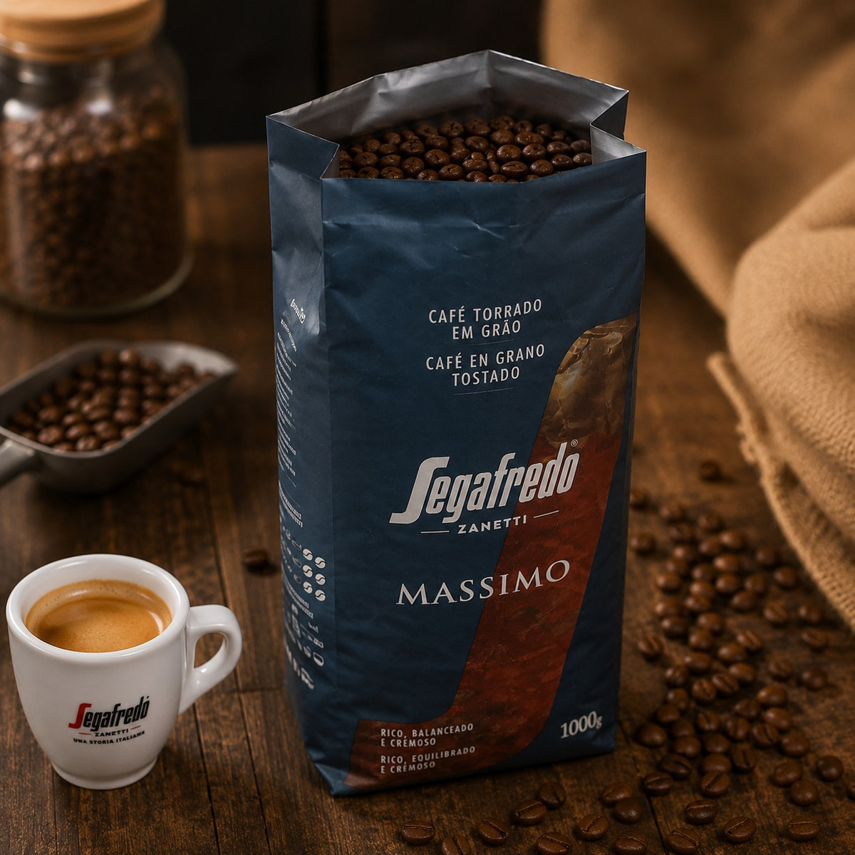 Café Segafredo Massimo 1 kg para cafetera espresso