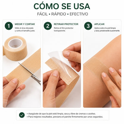 Sillicure Rollo de Silicona para Cicatrices 4 cm x 1,5 m