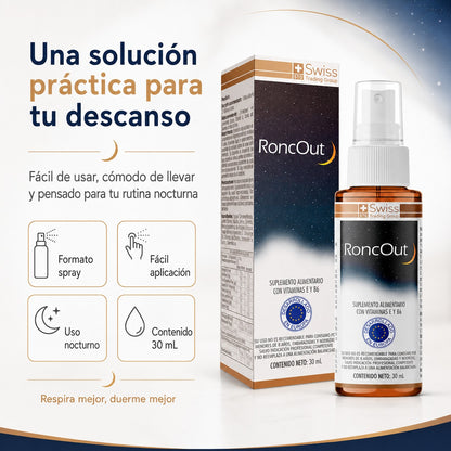 RoncOut Spray Antironquidos 30 ml – Liquidación 39% OFF + Envío Gratis