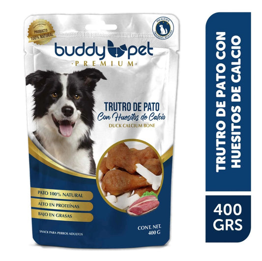 Snack Perro Truto De Pato Con Huesito Buddy Pet 400Gr. Buddy Pet- Dermocosmetica_belleza_online