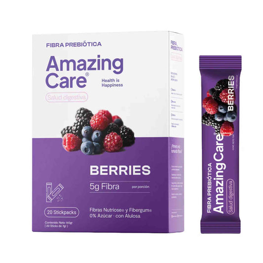 Amazing Care Fibra Prebiótica Berries 20 Sticks