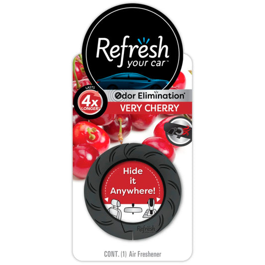Refresh Your Car! Ambientador de Auto Very Cherry Ring – Aroma Dulce y Potente