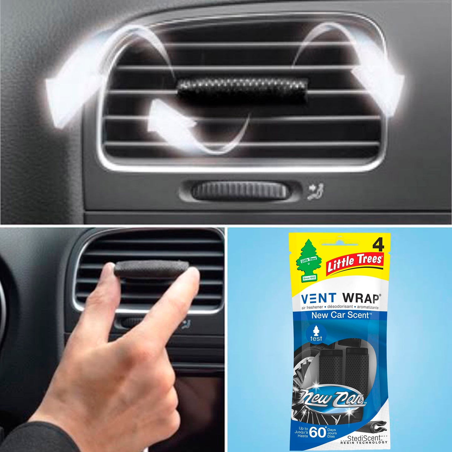 Little Trees Aromatizante De Rejilla New Car De 4 Piezas LITTLE TREES- Dermocosmetica_belleza_online