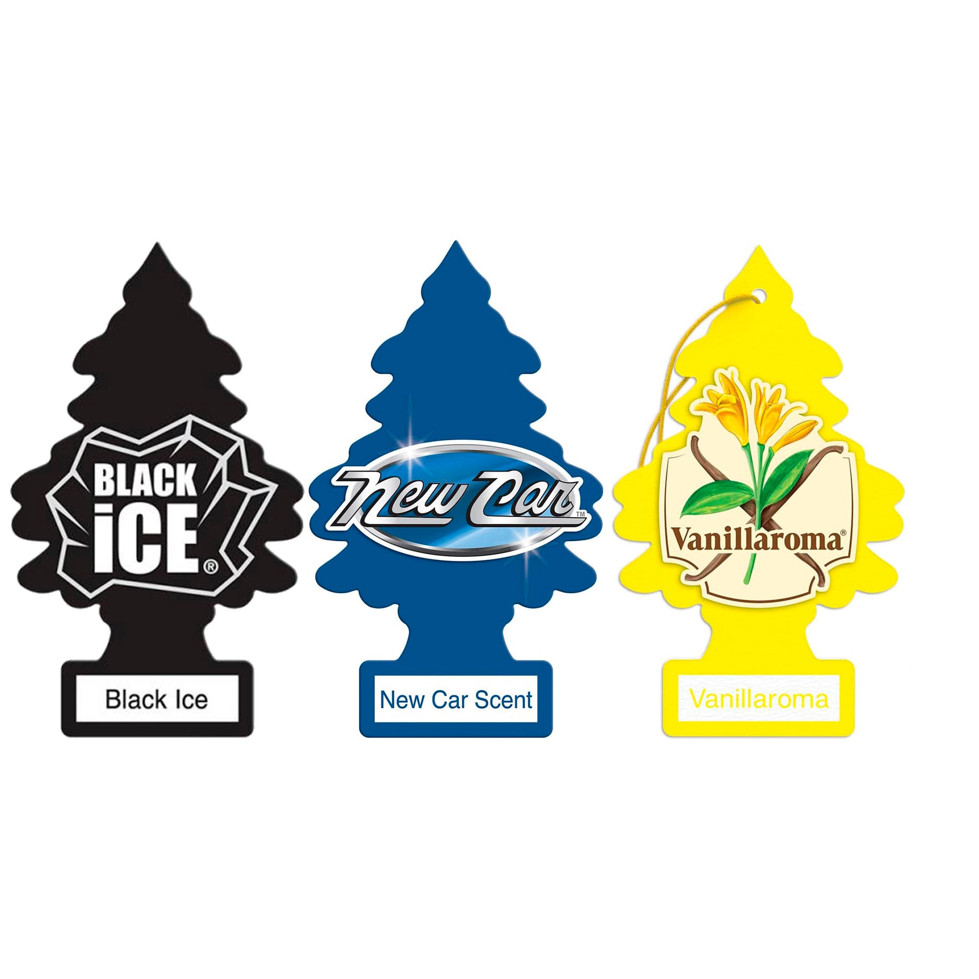 Aromatizante Little Trees Tripack – Black Ice, New Car y Vanilla LITTLE TREES- Dermocosmetica_belleza_online