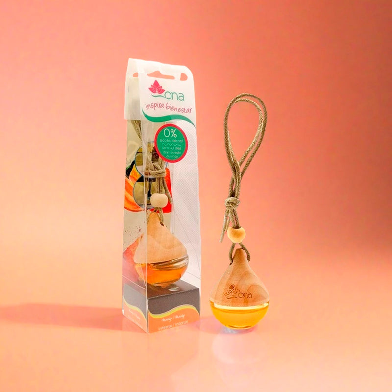 Ambientador de Auto Colgante Ona – Mango con Aceites Esenciales ONA- Dermocosmetica_belleza_online