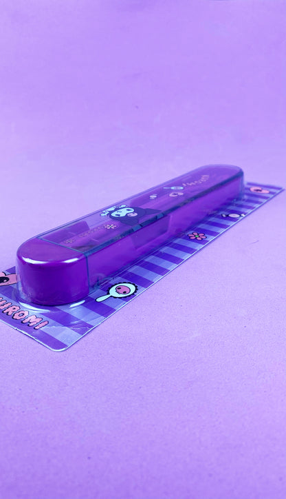 Set Cubiertos Kuromi Sanrio Miniso Con Estuche SANRIO- Dermocosmetica_belleza_online