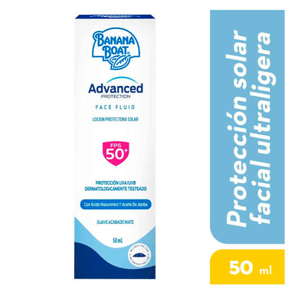 Banana Boat Face Fluid Loción Solar SPF 50+ 50 ml