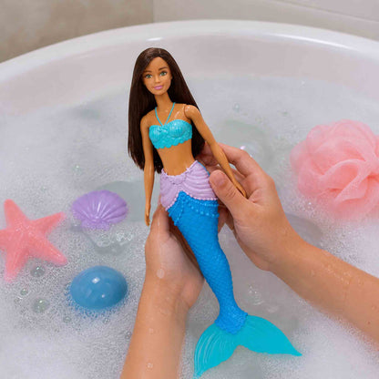Barbie sirena fantasía aleta azul lila muñeca Mattel original