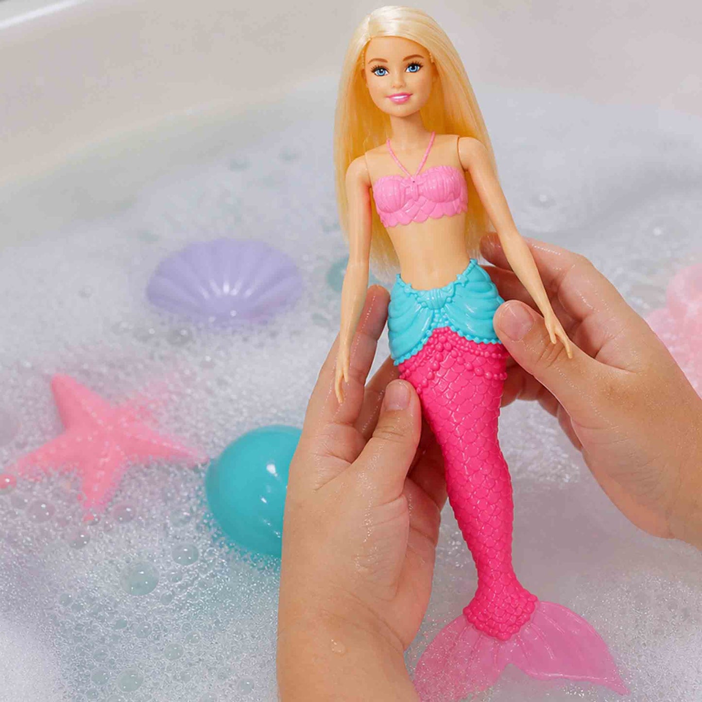 Barbie sirena fantasía con aleta rosa muñeca Mattel original