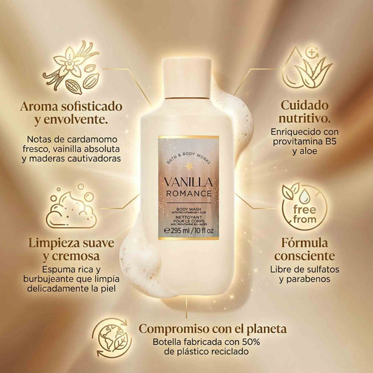Gel de Ducha Bath & Body Works Vanilla Romance 295 ml