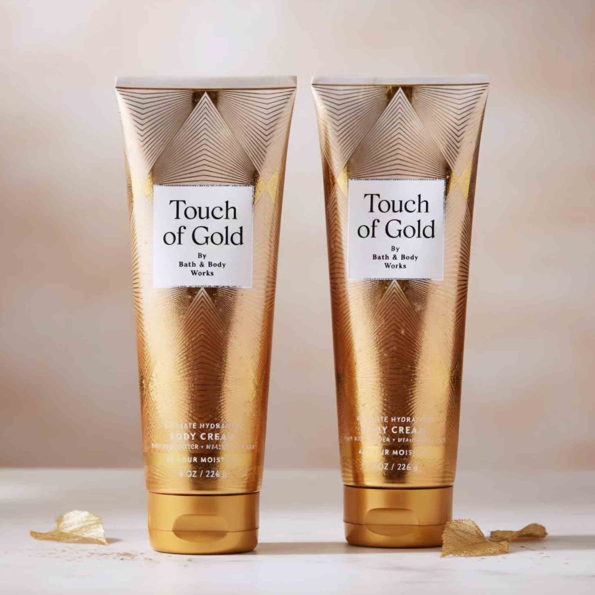 Crema corporal Bath Body Works Touch of Gold hidratación 48h