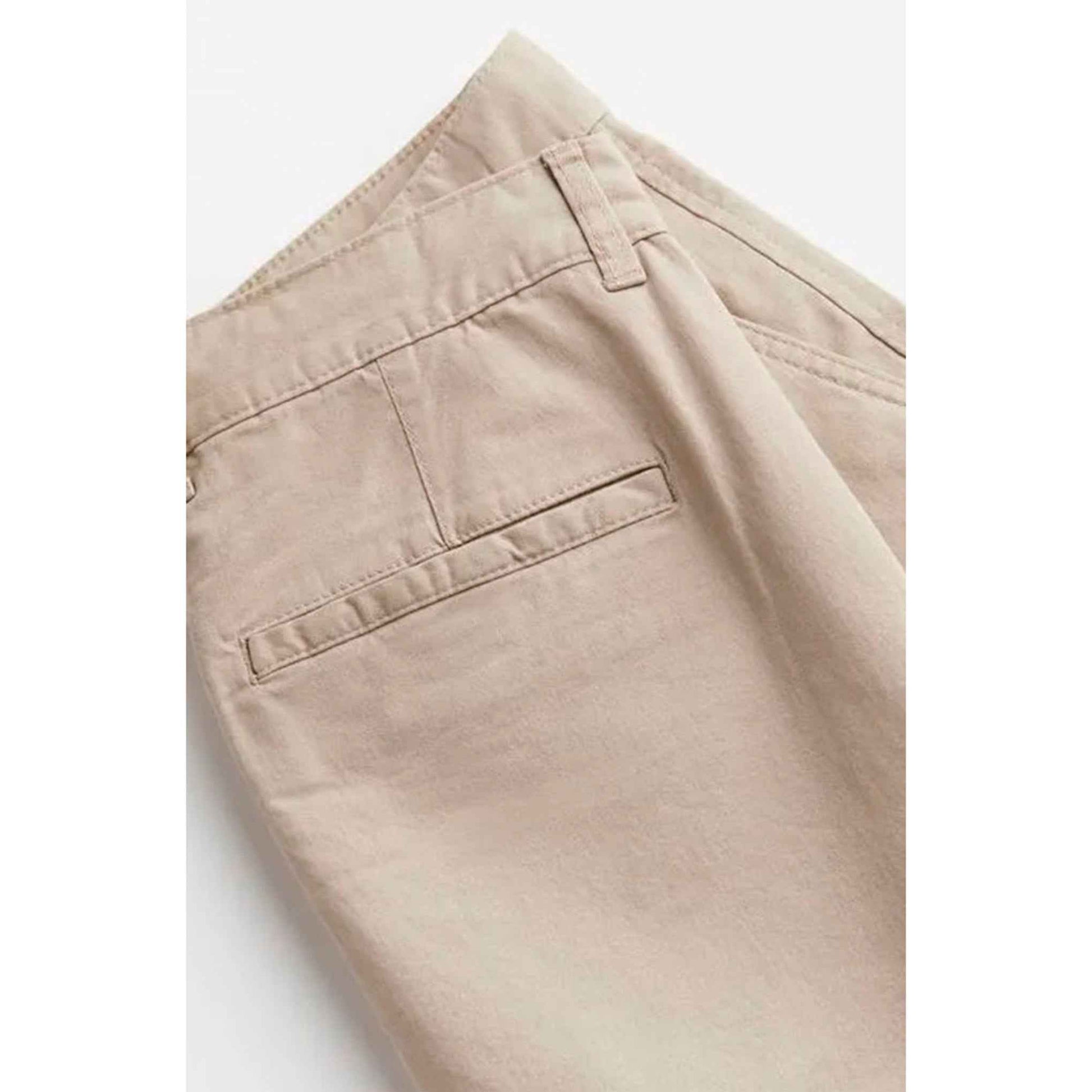Bermudas Sarga De Algodón Suave H&M Man H&M- Dermocosmetica_belleza_online