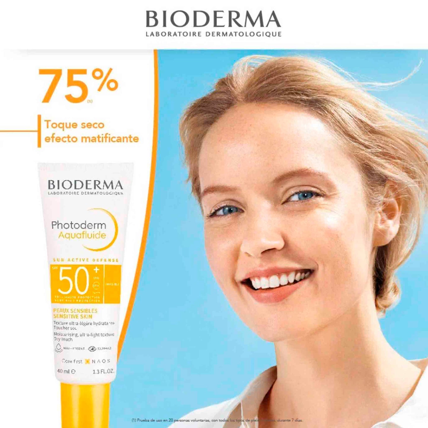 Bioderma Photoderm Aquafluid SPF 50+ 40 ml – Fluido Solar Invisible