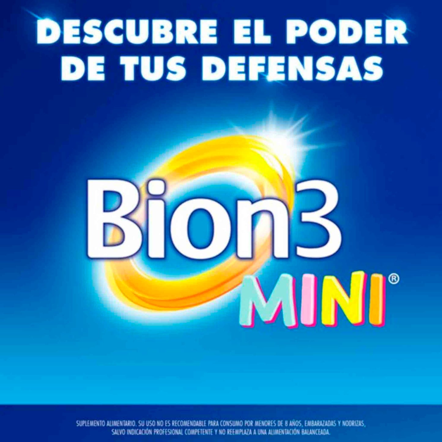 Bion 3 Mini 60 Comprimidos Masticables – Refuerza defensas con rico sabor a frambuesa bion3- Dermocosmetica_belleza_online